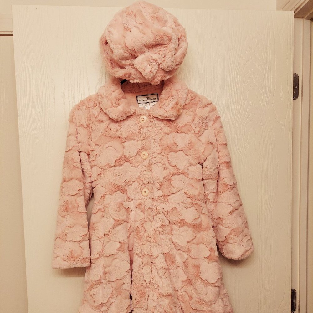 American Widgeon Pink Faux Coat and Hat
